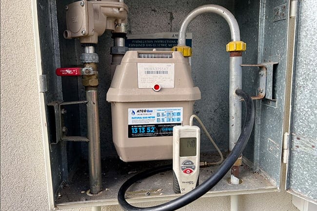 Gas pressure adjustment